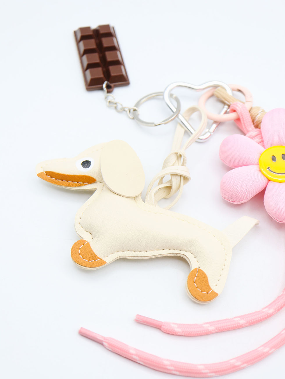 Bijou de sac/Porte-clés - Blanco