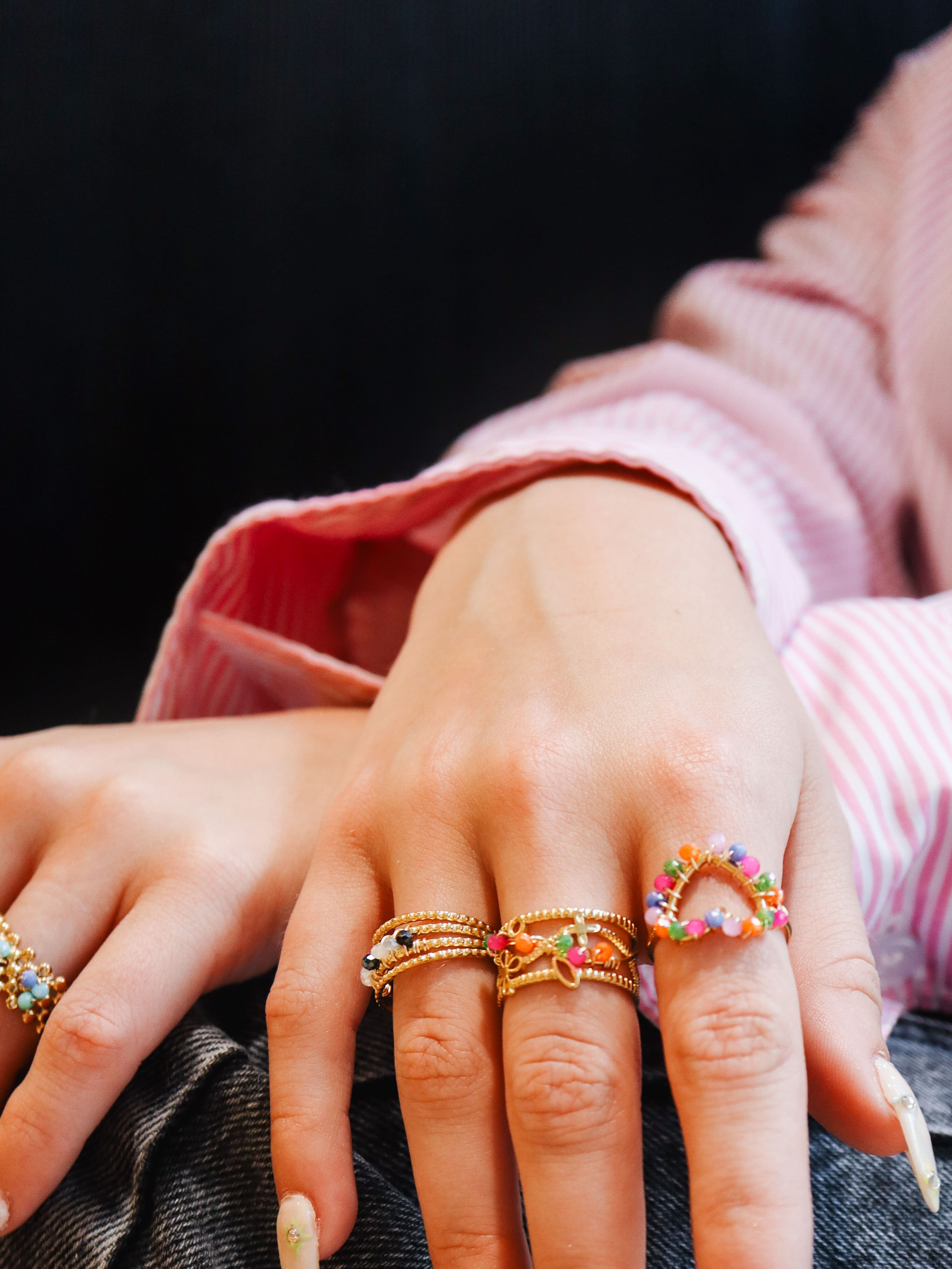 Bague - acier inoxydable - Nora