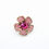 Miniaturbild: Broche fantaisie - Acier inoxydable -  Dahlia