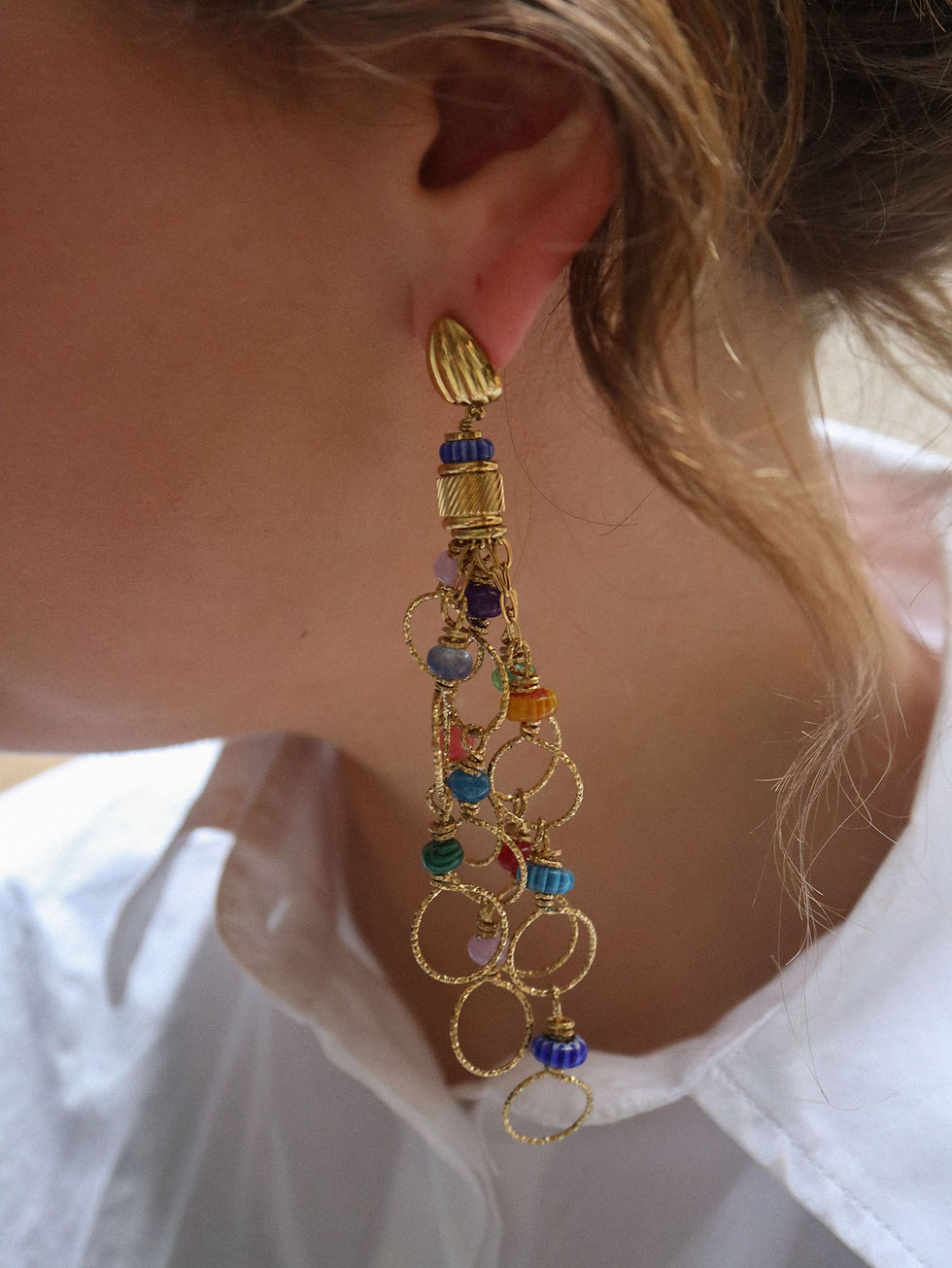 Miniature : Boucles d'oreilles - Acier inoxydable - Aeris