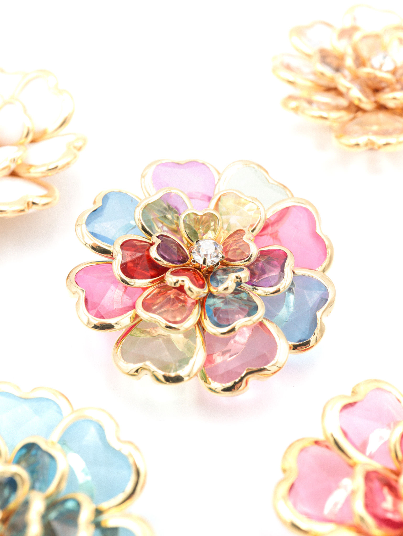 Couvre bouton - Acier inoxydable - Simone