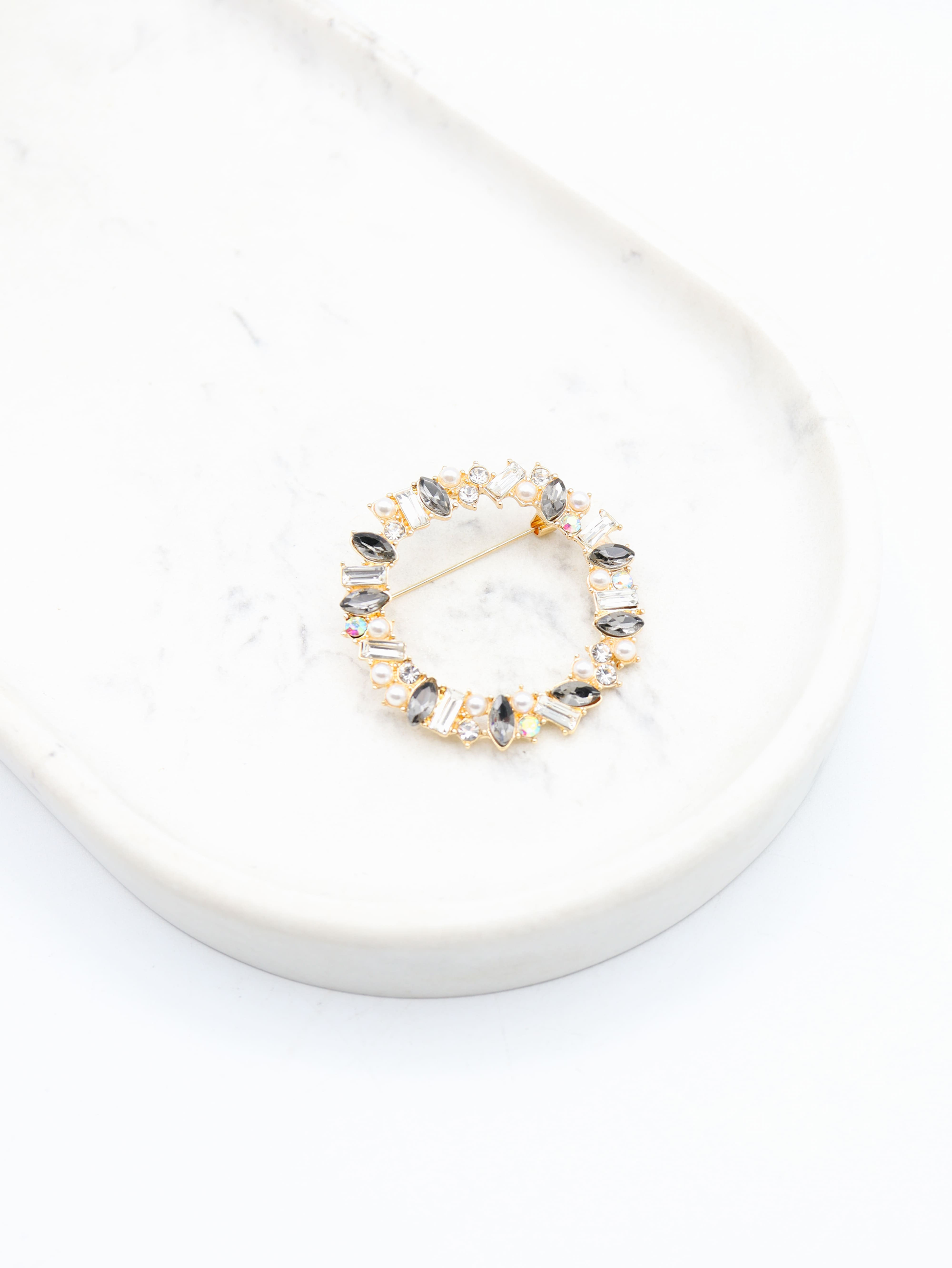 Broche fantaisie - Acier inoxydable - Oriane