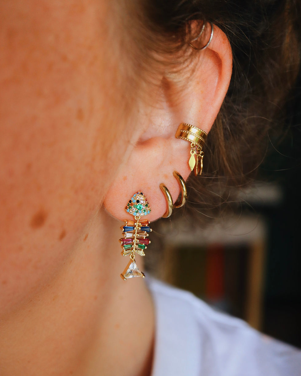 Thumbnail: Boucles d'oreilles - Mini - Fish