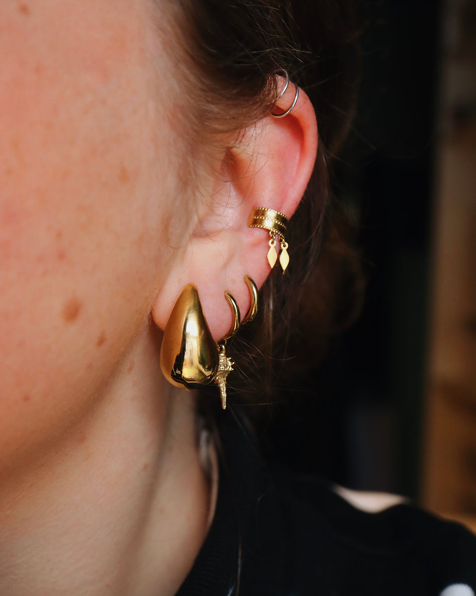 Boucles d'oreilles - Acier inoxydable - Andreea medium
