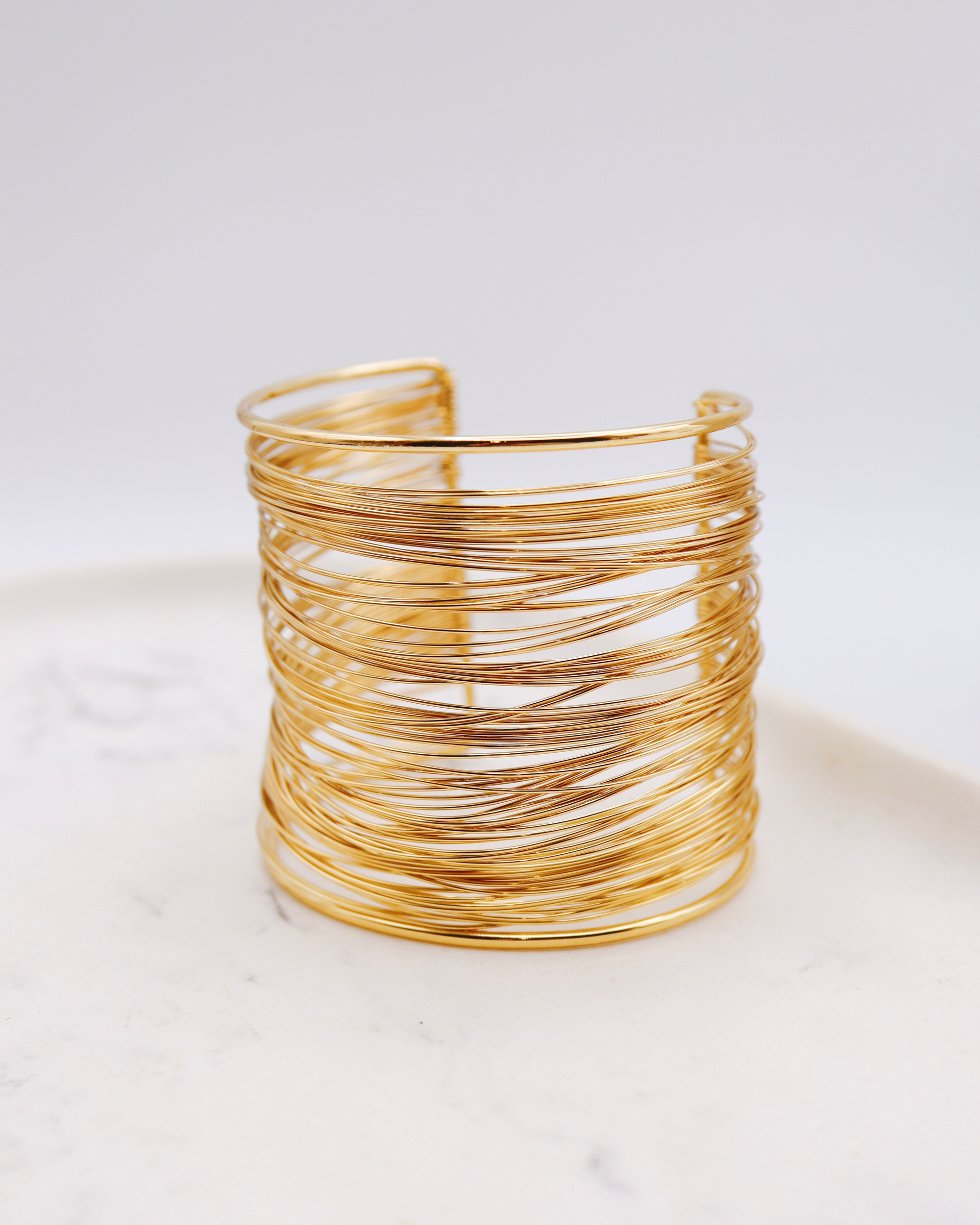 Bracelet manchette - acier inoxydable - Liza