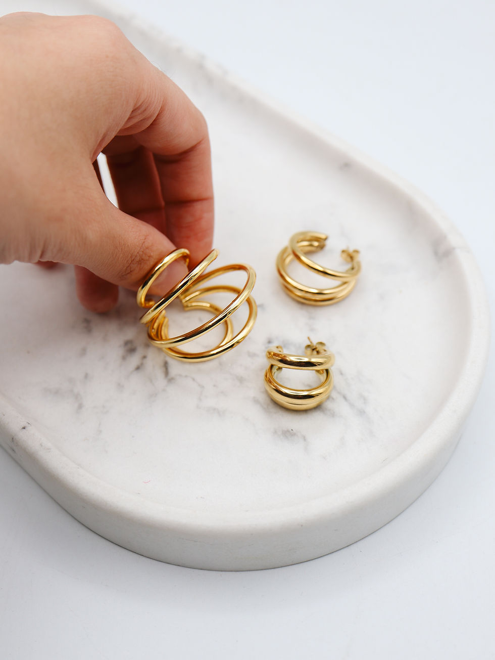 Miniaturbild: Boucles d'oreille - acier inoxydable - Octavia
