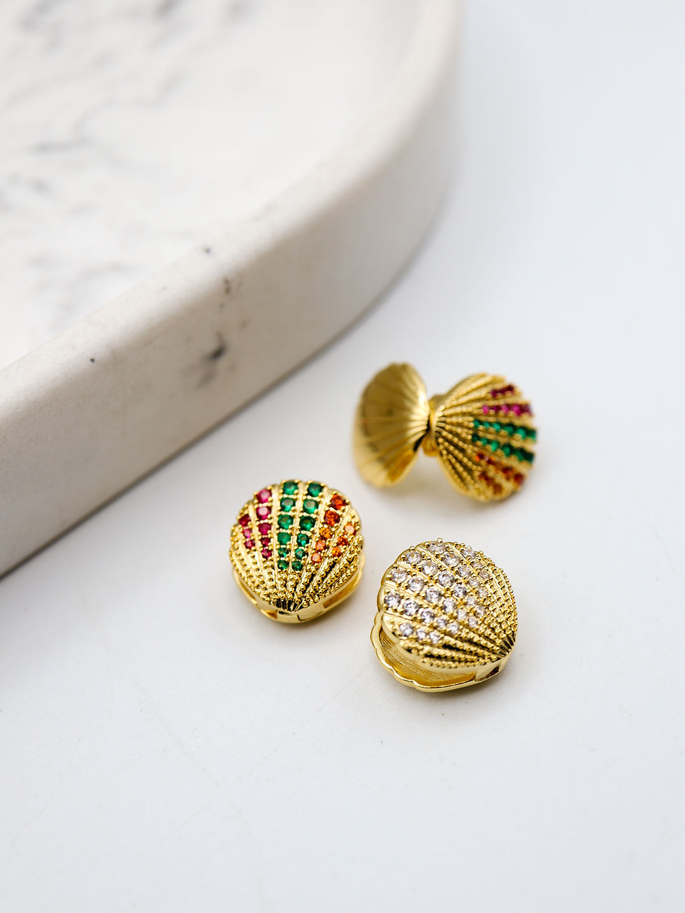 Thumbnail: Boucles d'oreille - acier inoxydable - Shella