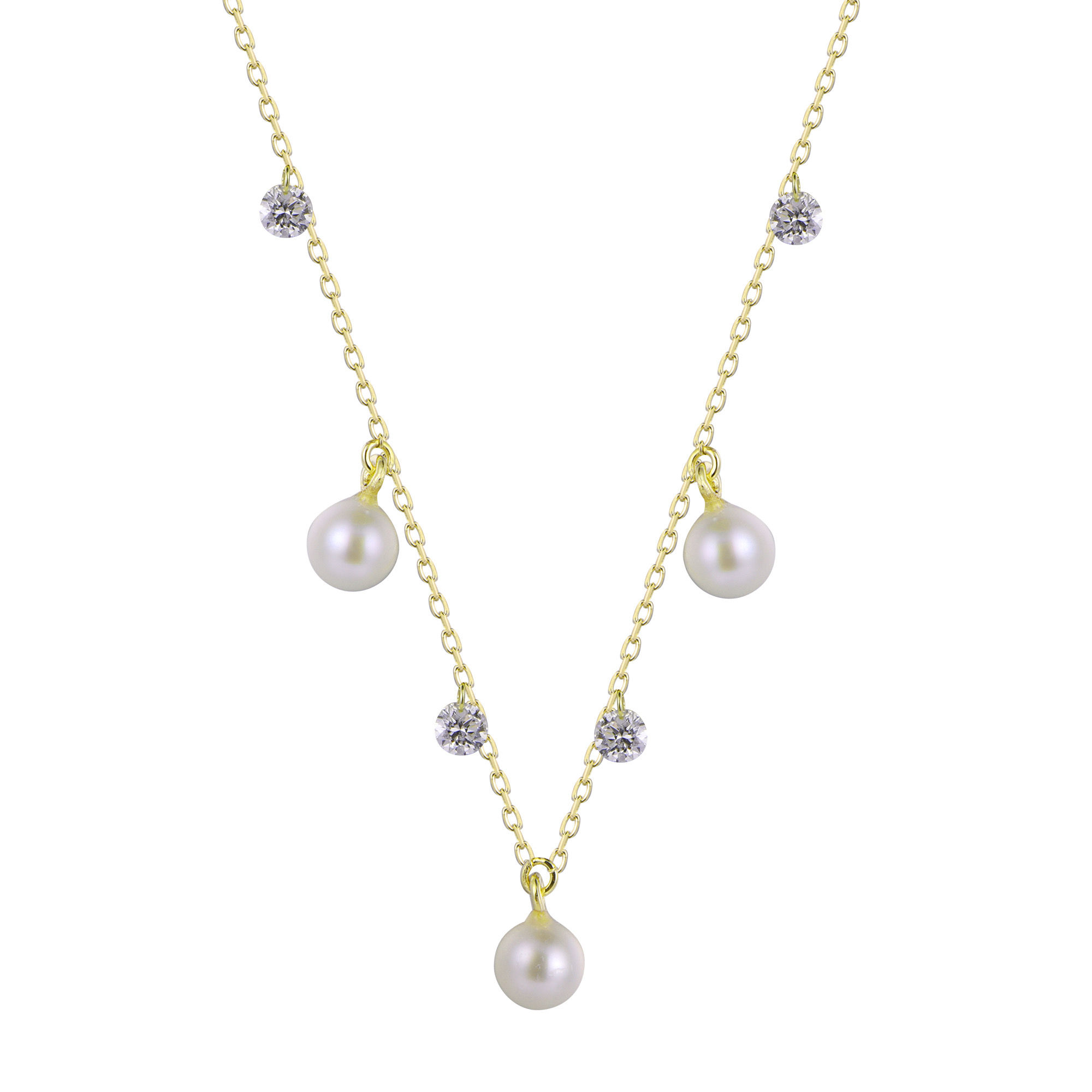 Diamond & Pearl Everyday Necklace