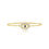 Thumbnail: 14k Yellow Gold Baguette Diamond and Sapphire Eye Bracelet