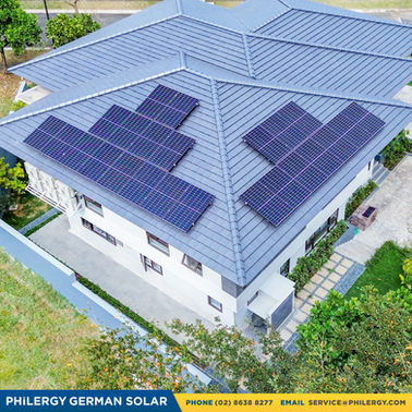 24-panel high-quality grid-tied solar panel system in Santa Rosa, Laguna | PHILERGY German Solar