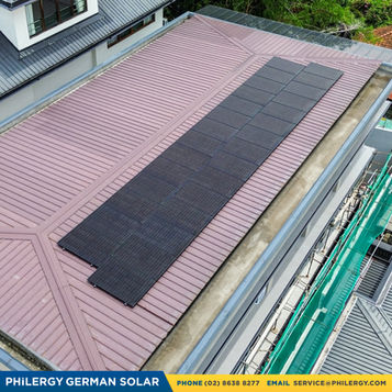 29-panel high-quality grid-tied solar panel system in Quezon City | PHILERGY German Solar