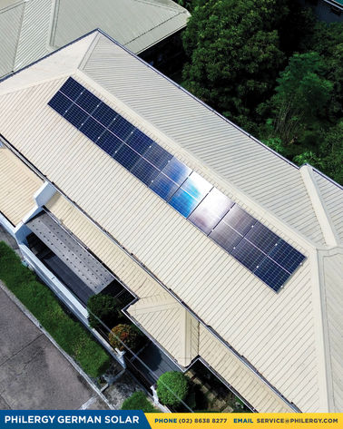 12-panel high-quality grid-tied solar panel system in Parañaque City | PHILERGY German Solar Philippines