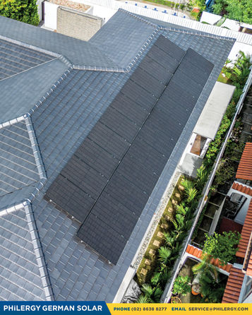 23-panel grid-tied premium, high-quality solar system in Makati City | PHILERGY German Solar Philippines