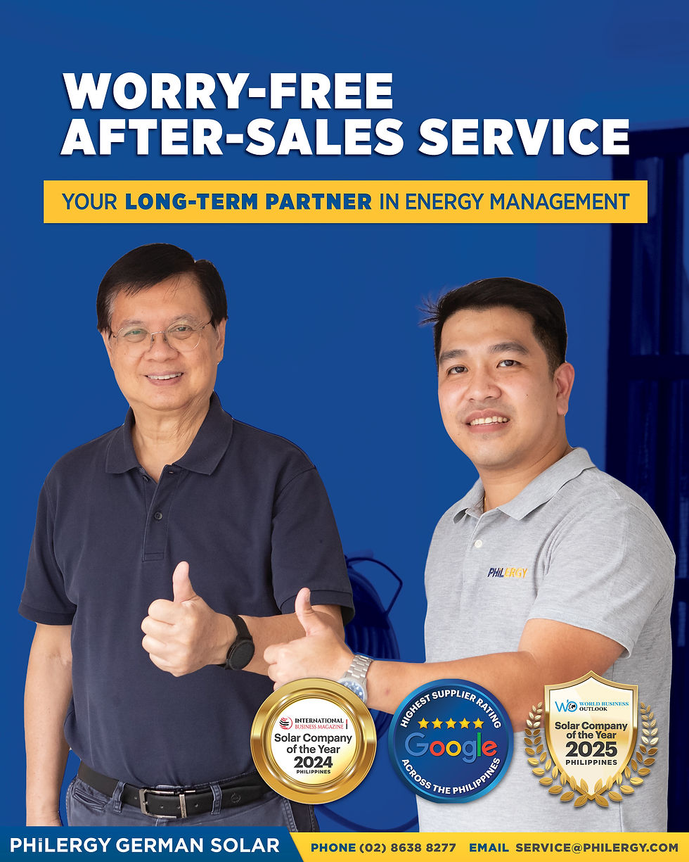 Choose the Best Solar Energy Company in the Philippines: How to Invest in Solar Successfully | PHILERGY German Solar