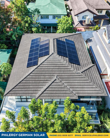 21-panel grid-tied premium, high-quality solar system in Muntinlupa | PHILERGY German Solar Philippines