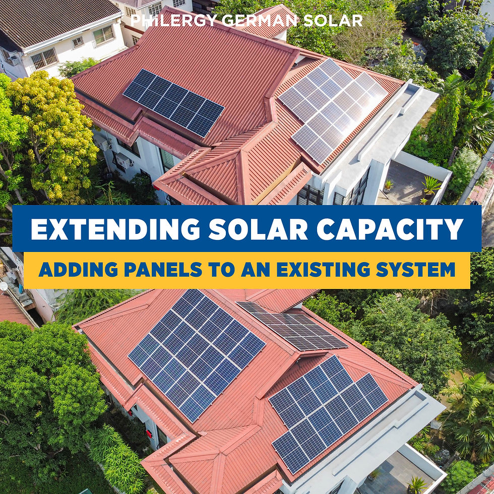 Adding Solar Panels to an Existing System in the Philippines | Upgrading and Extending your PHILERGY German Solar