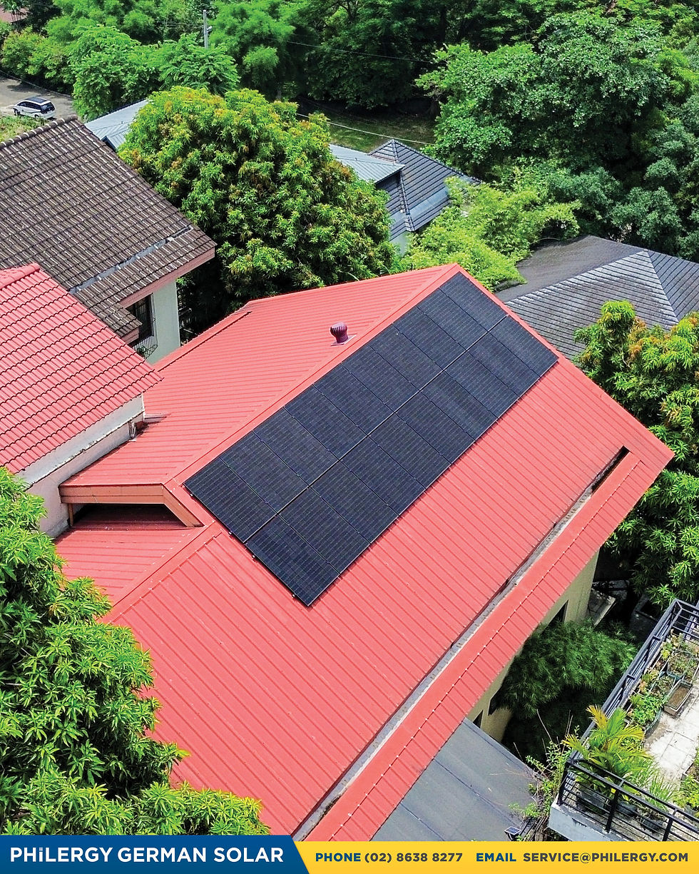 20-panel grid-tied solar system in Marikina City | PHILERGY German Solar
