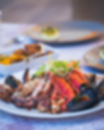 Seafood platter at Latini Restaurant