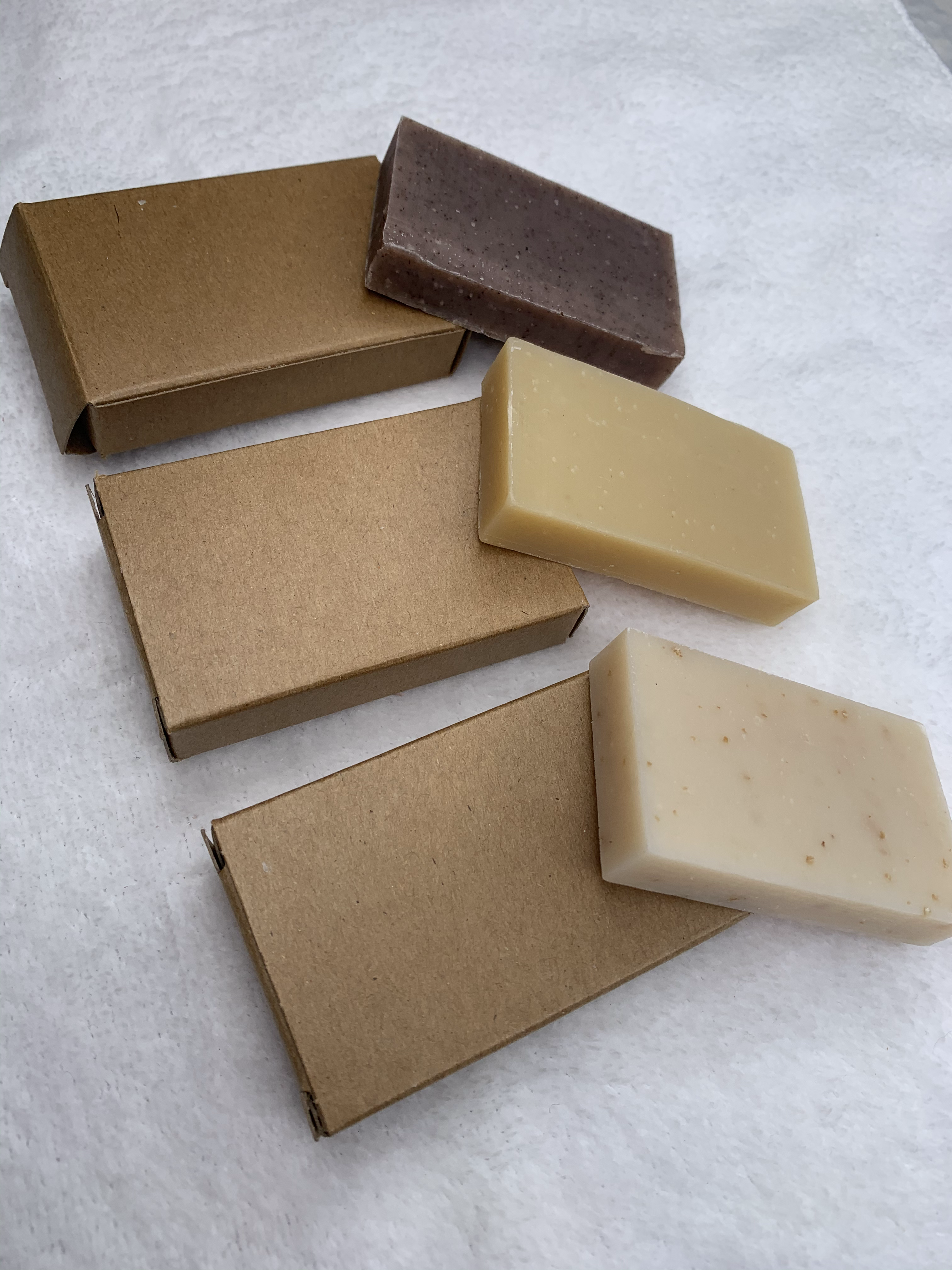 Organic Soap Bars Trio ( Travel Size ) 