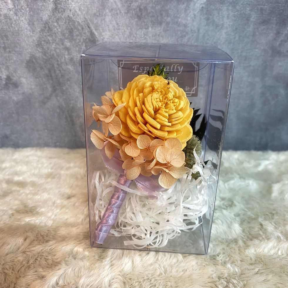 縮圖：太陽玫瑰乾燥胸花｜乾燥花永生花