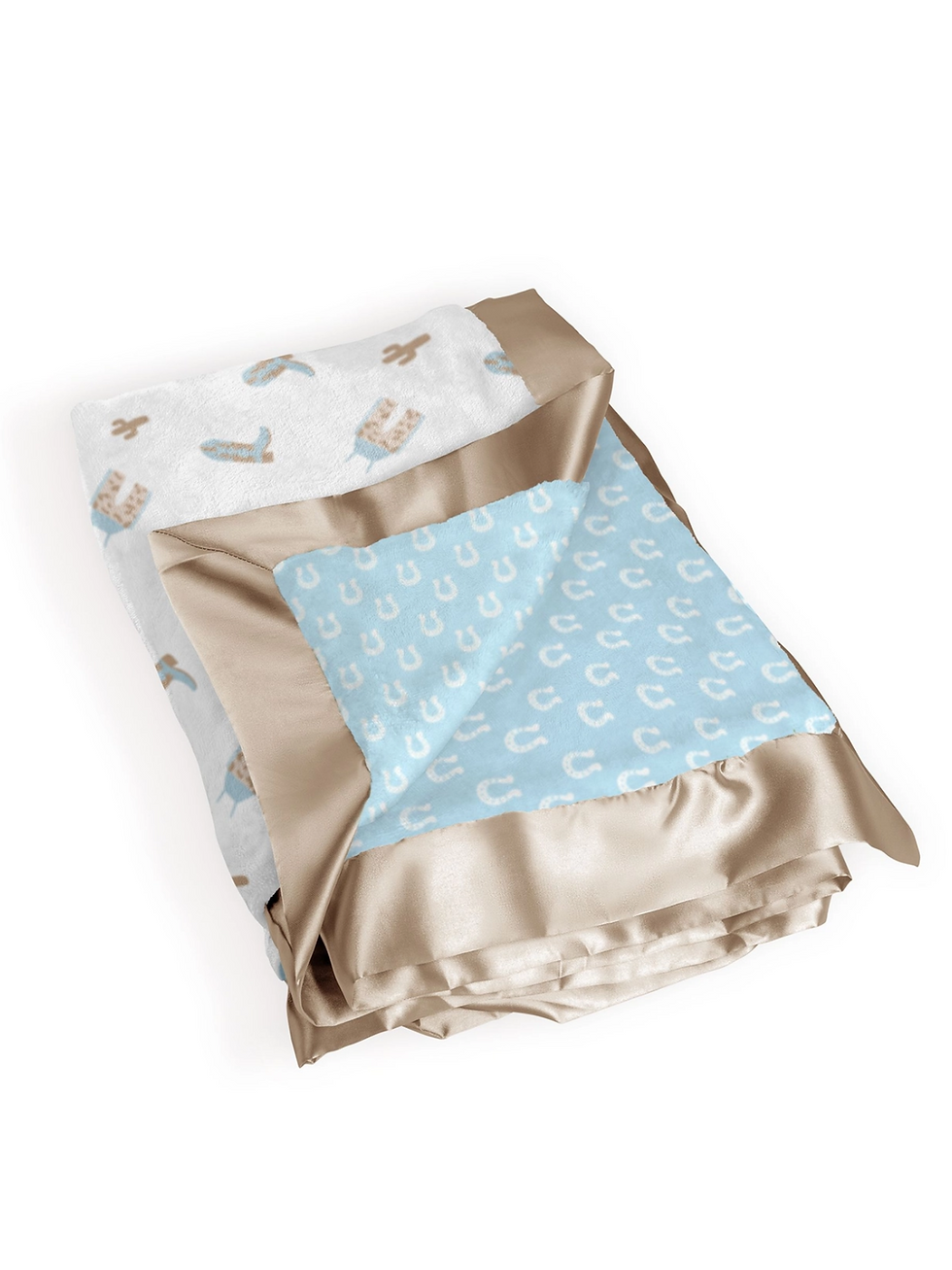 Thumbnail: Reversible Baby Blanket | Howdy Partner Blue