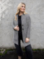 black coat front view