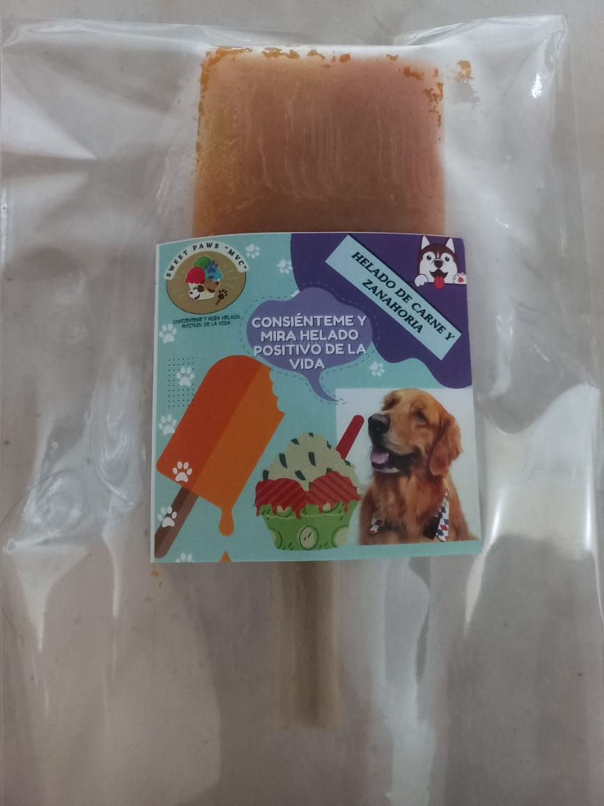 HELADO DE CARNE Y ZANAHORIA