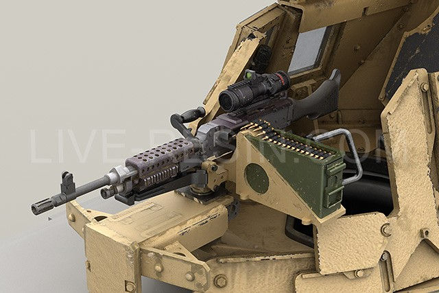 サムネイル： LRE-35229 【ハンヴィー装甲銃塔海兵隊仕様(2)+M240B機銃セット】