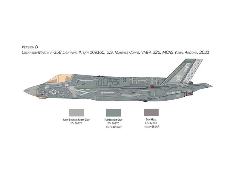 サムネイル： イタレリ  1/48 飛行機シリーズ No.2810 F-35B ライトニングII プラモデル 38103 IT2810