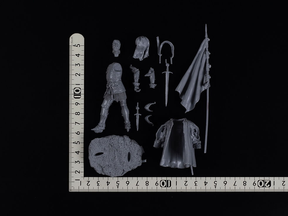サムネイル： F-75-016-European knights 14th century「1/24　14世紀ヨーロッパ騎士」