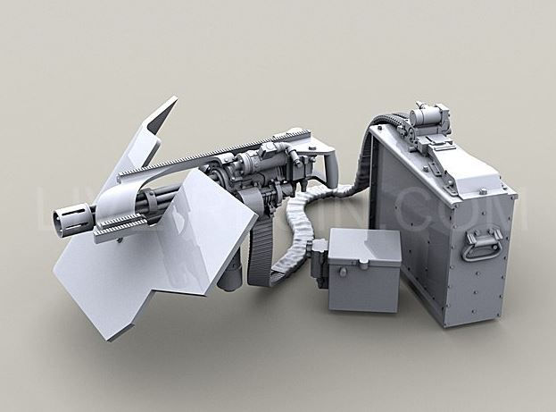 サムネイル： LRE-35062 【 M134D Minigun with picatinny top rail】