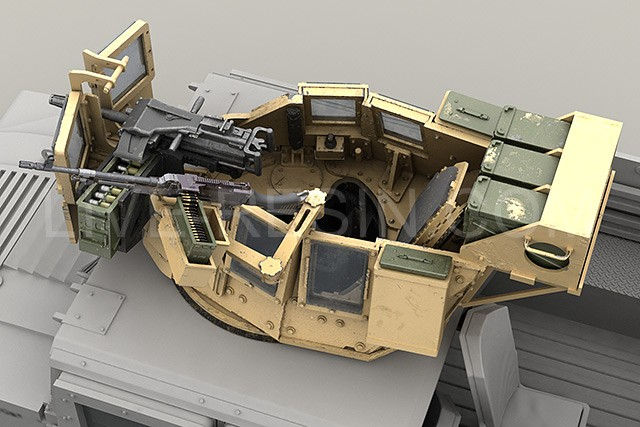サムネイル： LRE-35232 【ハンヴィー装甲銃塔海兵隊仕様(4)+M240G機銃セット】