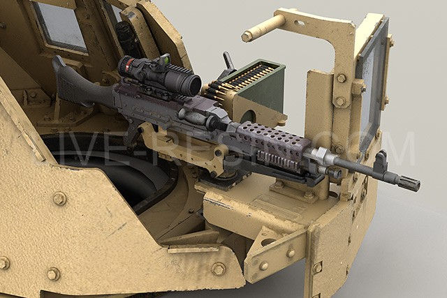 サムネイル： LRE-35229 【ハンヴィー装甲銃塔海兵隊仕様(2)+M240B機銃セット】