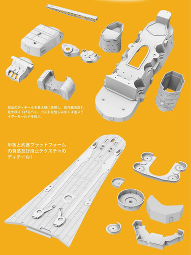 ボーダーモデル 1/350 戦艦大和1945【Only模型村：木製甲板シートと