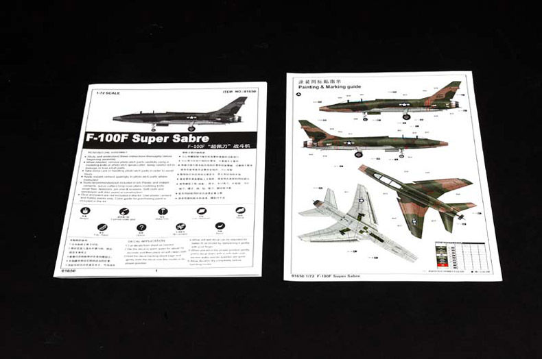 サムネイル： トランペッター 1/72 アメリカ空軍 F-100F スーパーセイバー  01650