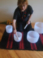 Кристални пеещи купи, комплект 4 бр. 432 Hz, 1, 3, 5, 7-ма чакра