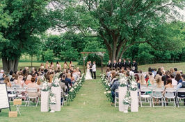 County Wedding Ceremony outdoors