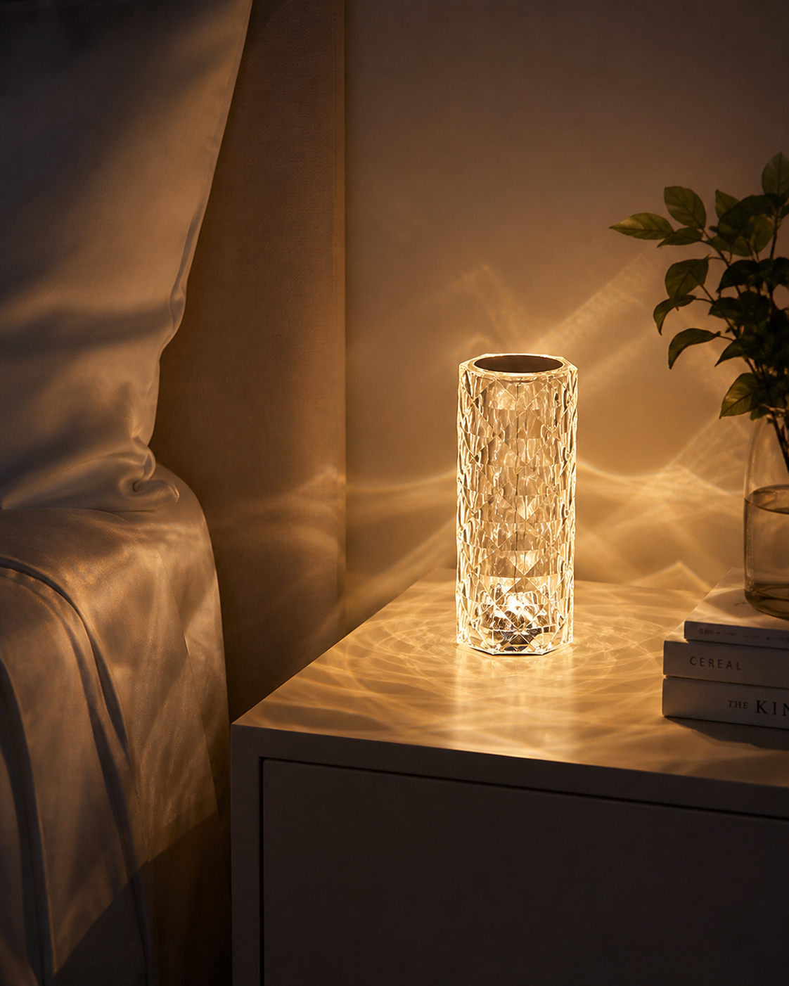Luminária Cristal Touch RGB (16 Cores)