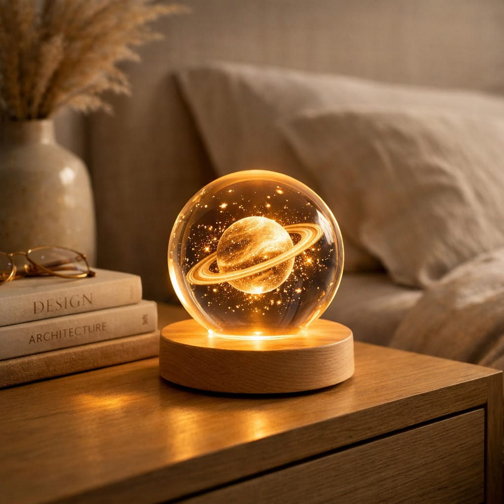 Luminária Cristal Planeta LED