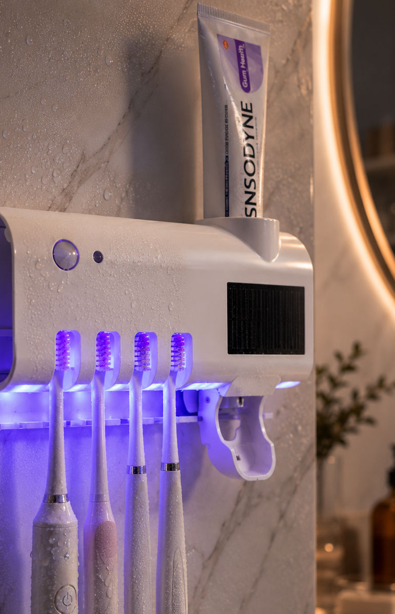 Miniatura: Porta Escova Esterilizador Inteligente AuraClean UV