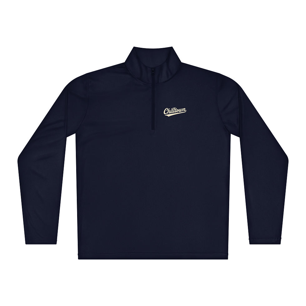 Thumbnail: Chilltown - Baseball Script Lightweight quarter-zip pullover