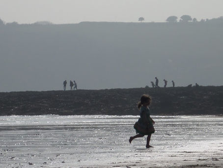Shades of grey at Falmouth beach in early spring