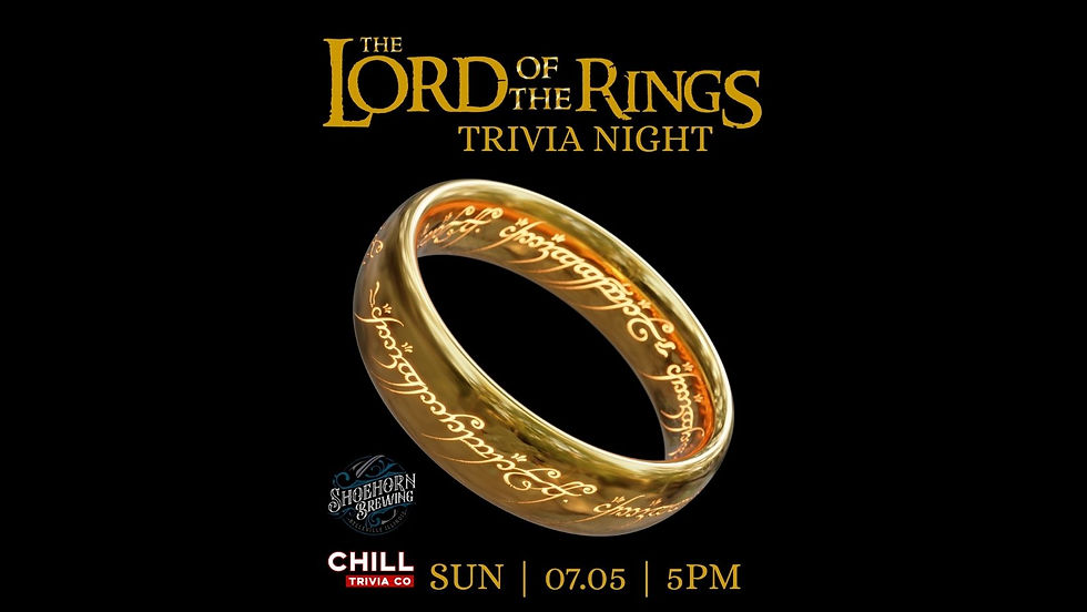 Lord of the Rings Trivia @ Shoehorn Brewing
