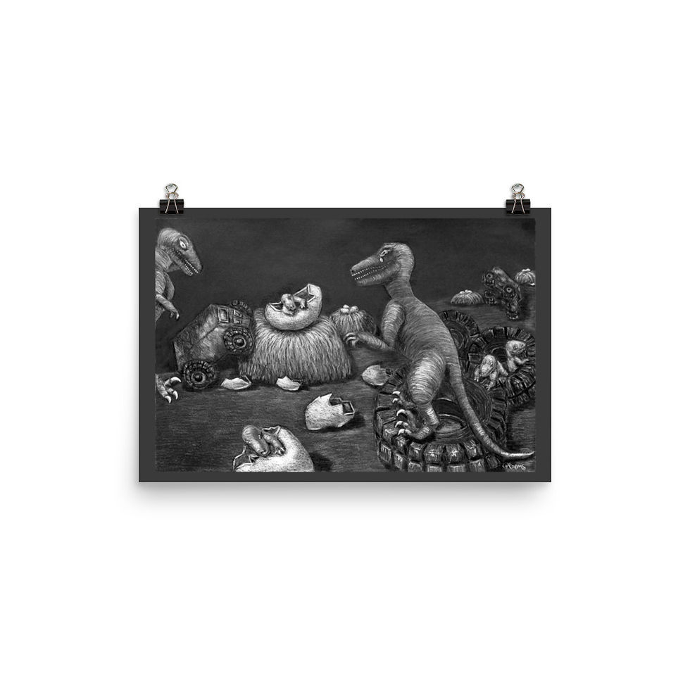 Print - Not Treading Lightly B&W