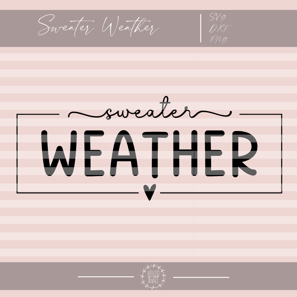 Plotterdatei "Sweater Weather"