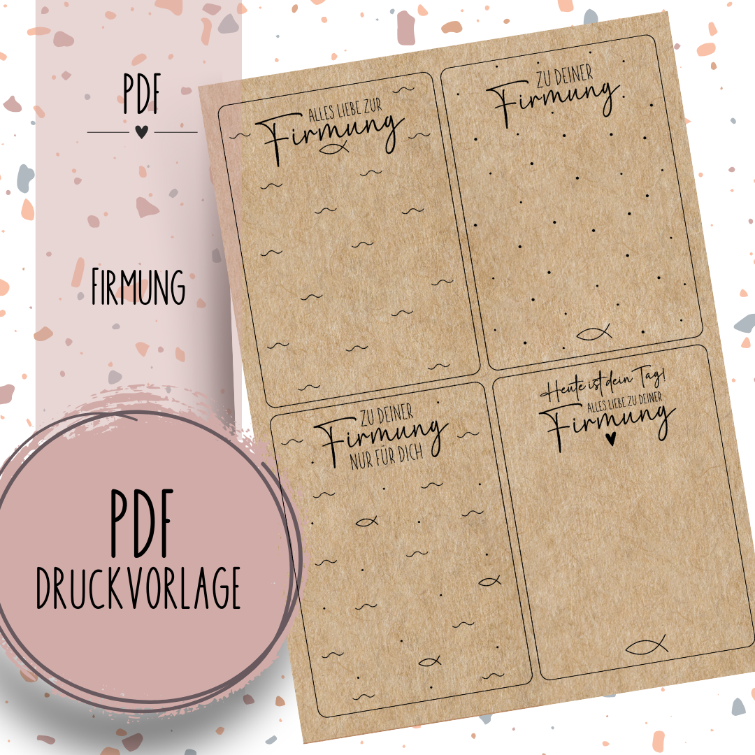 Druckvorlage "Firmung"
