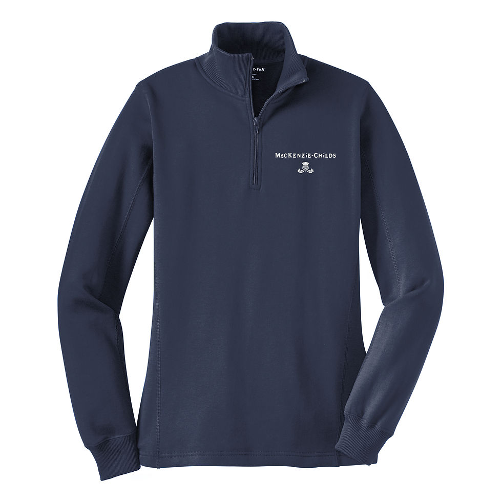 Thumbnail: MacKenzie-Childs Ladies 1/4 Zip Sweatshirt LST253
