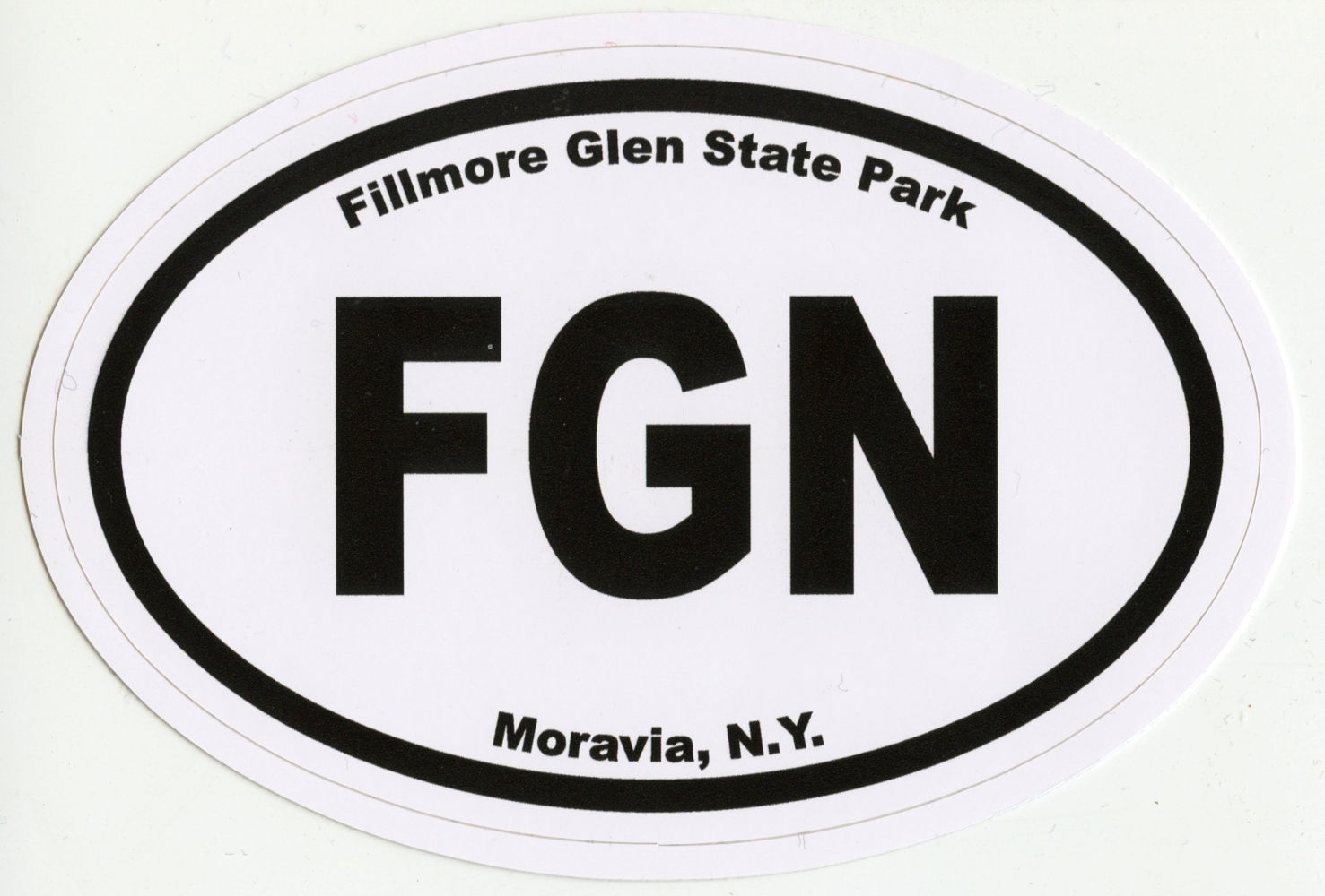 Fillmore Glen State Park Oval Sticker