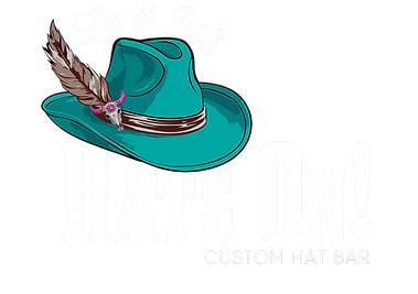 Lin & Jen's Hats On! Custom Hat Bar logo