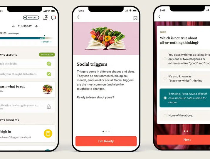 an app interface